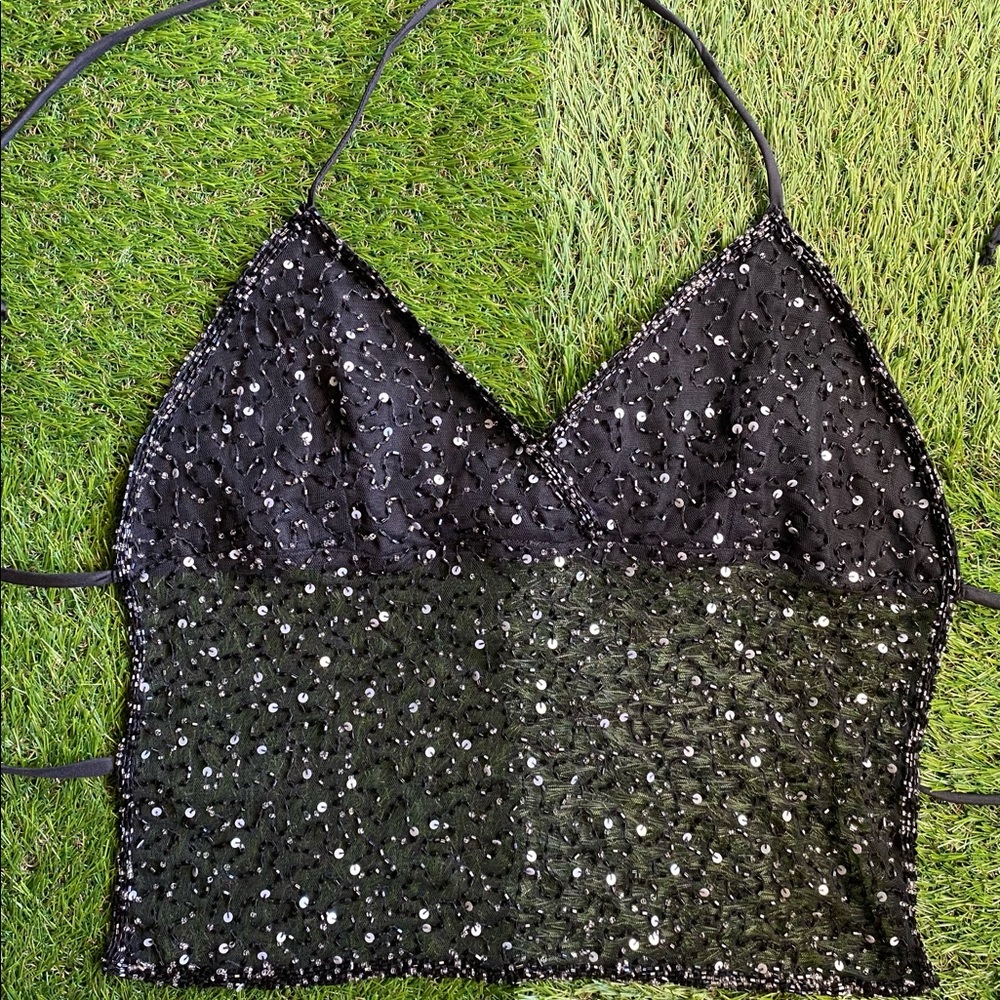 Black Y2K Top